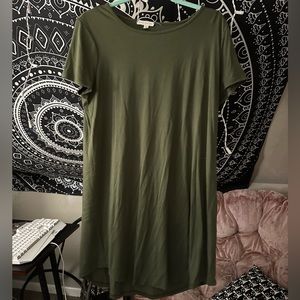 Green T-Shirt dress